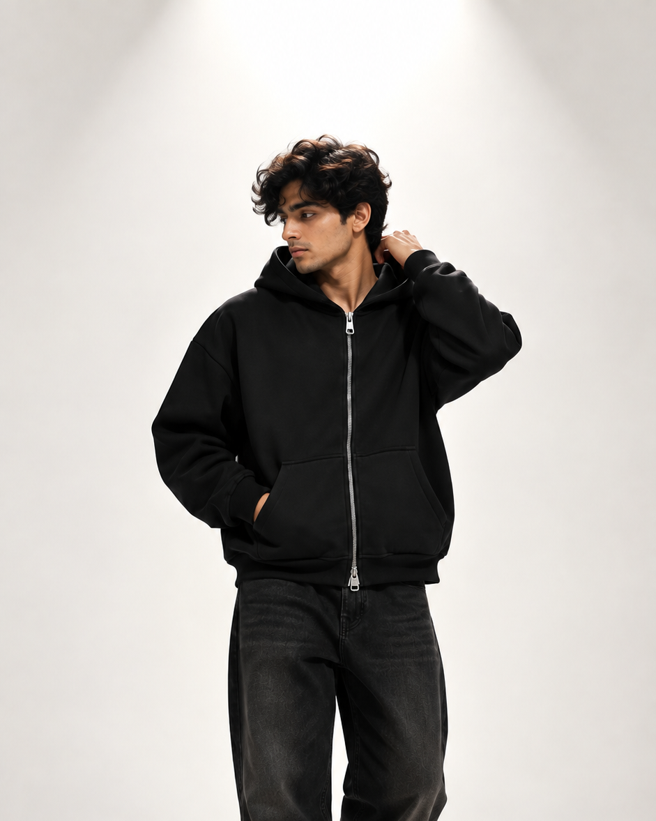 Black Double Zip