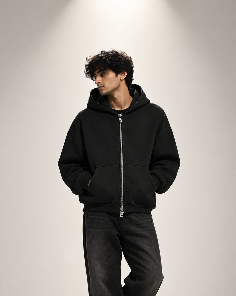 Black Double Zip