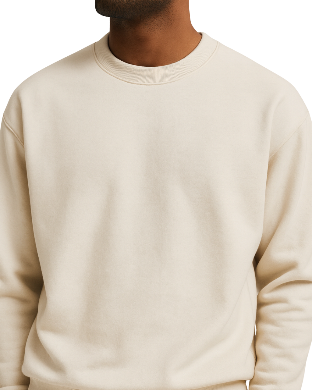 SOLN Solid White Sweatshirt