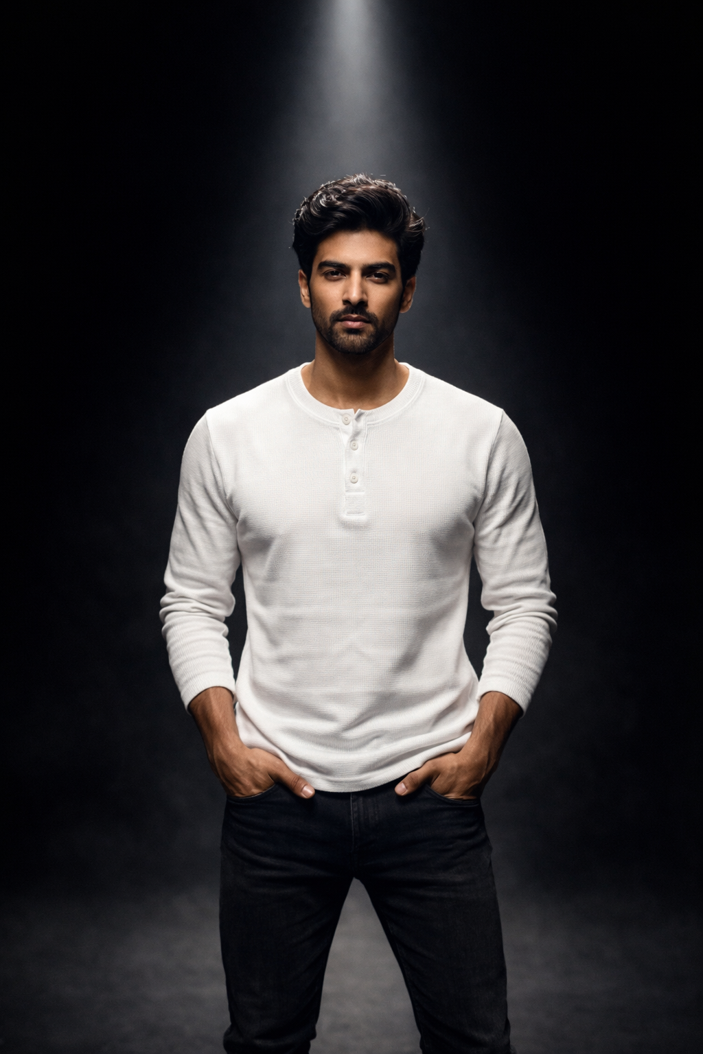 SOLN White Henley