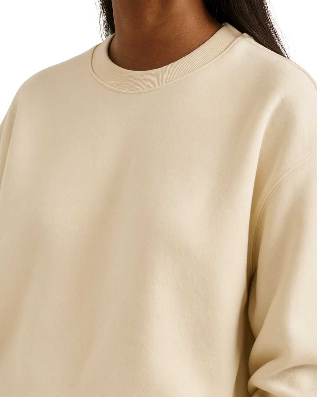 SOLN Solid White Sweatshirt
