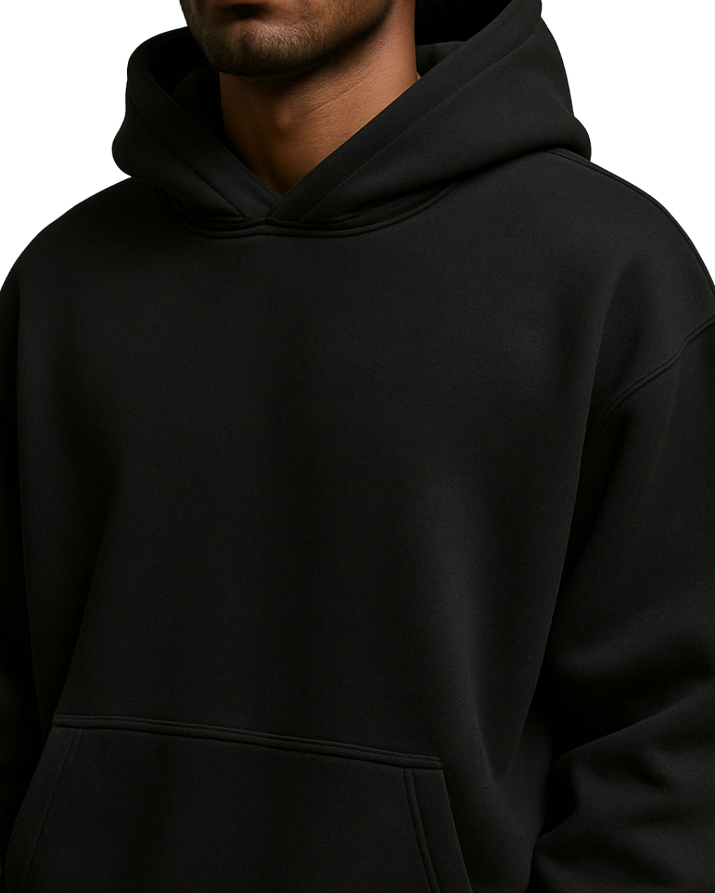 SOLN Solid Black Hoodie