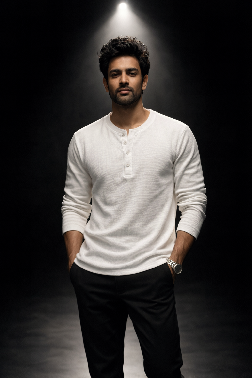 SOLN White Henley