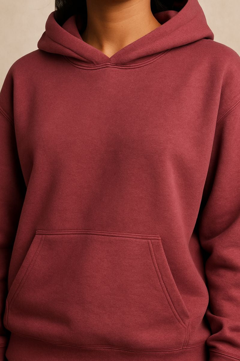SOLN Solid Maroon Hoodie