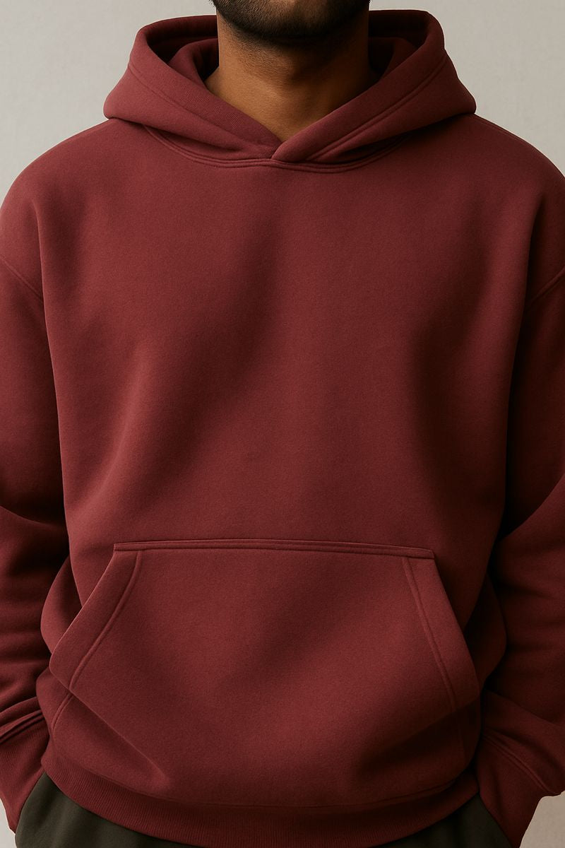 SOLN Solid Maroon Hoodie