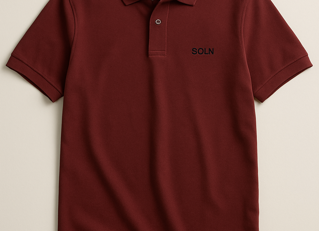 SOLN Burgundy Classic Polo