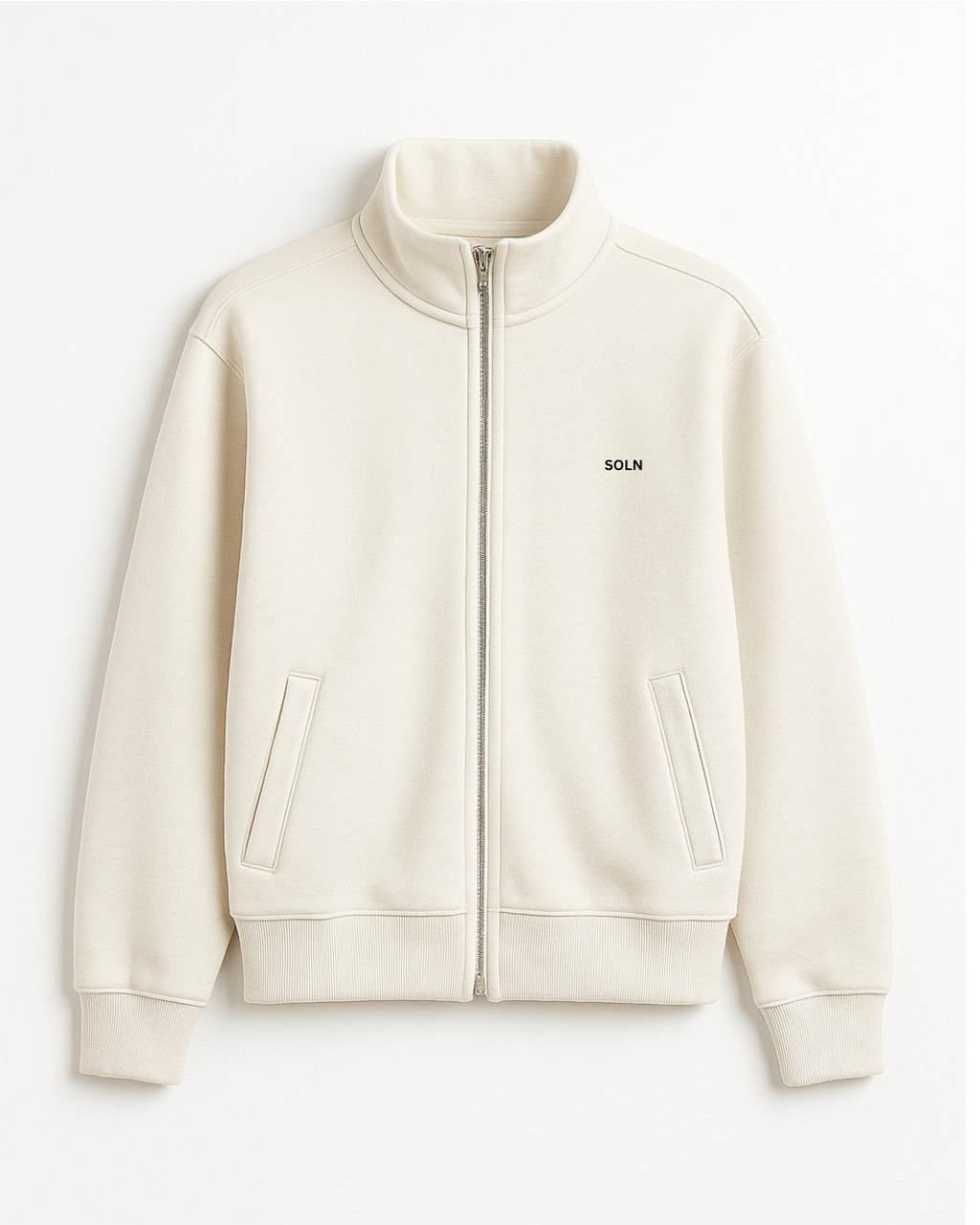 SOLN Ivory Zip-Up