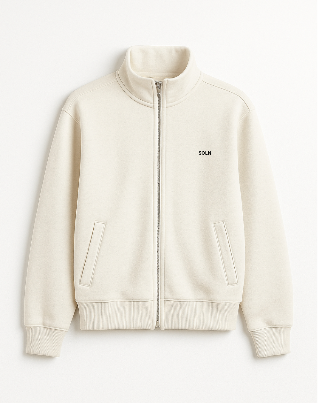 SOLN Ivory Zip-Up