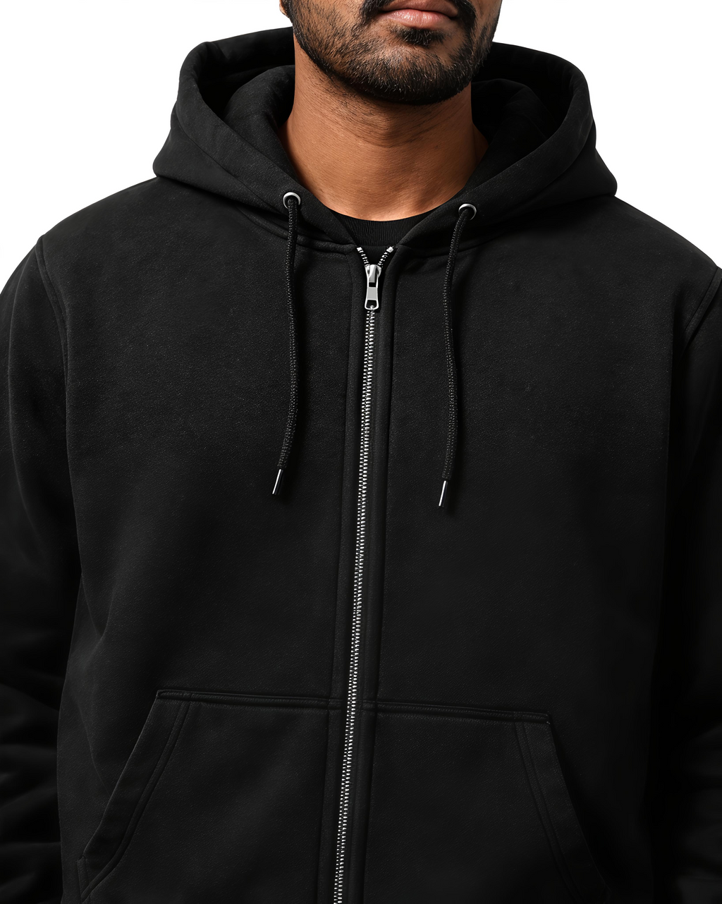SOLN Black Zip Up