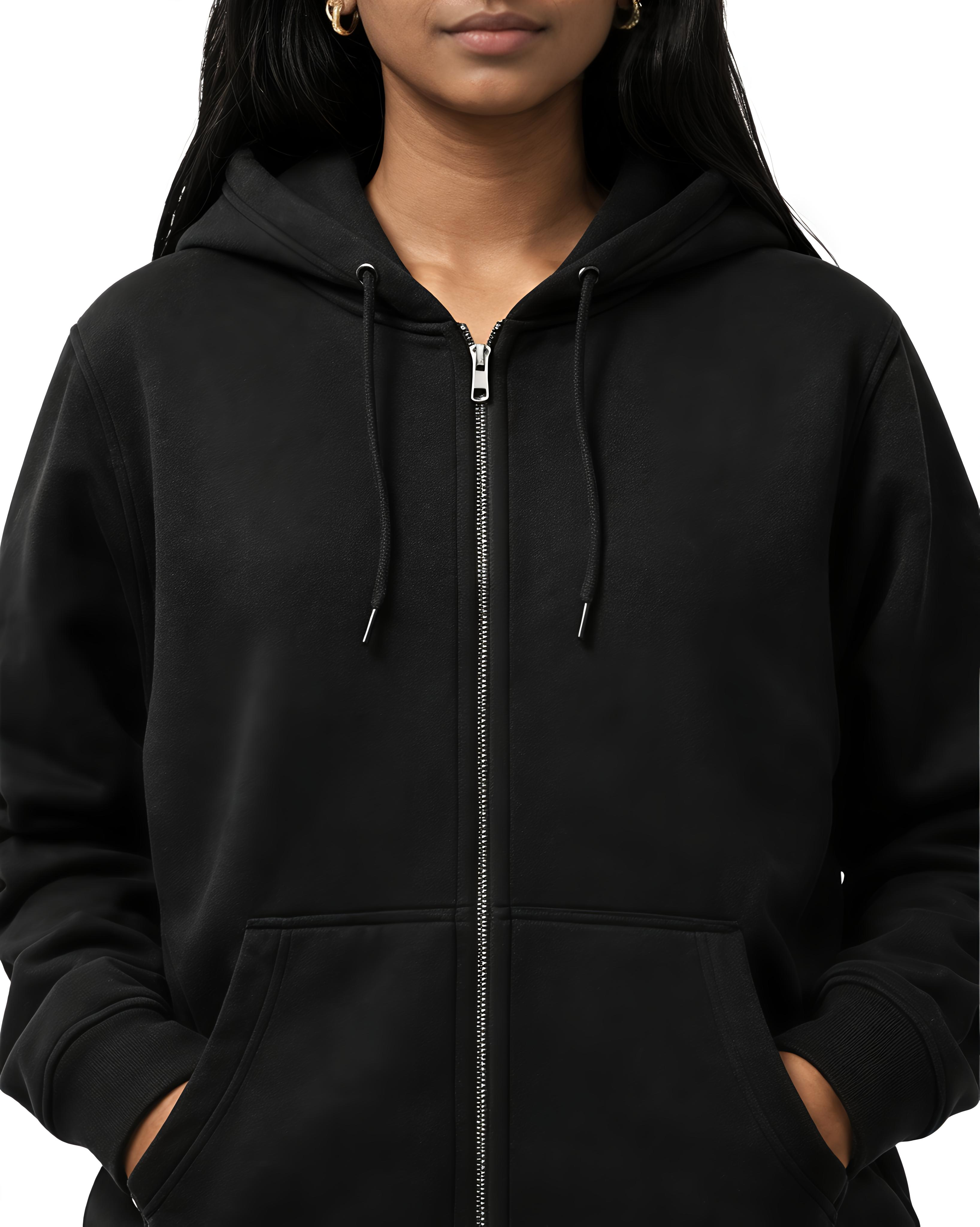 SOLN Black Zip Up