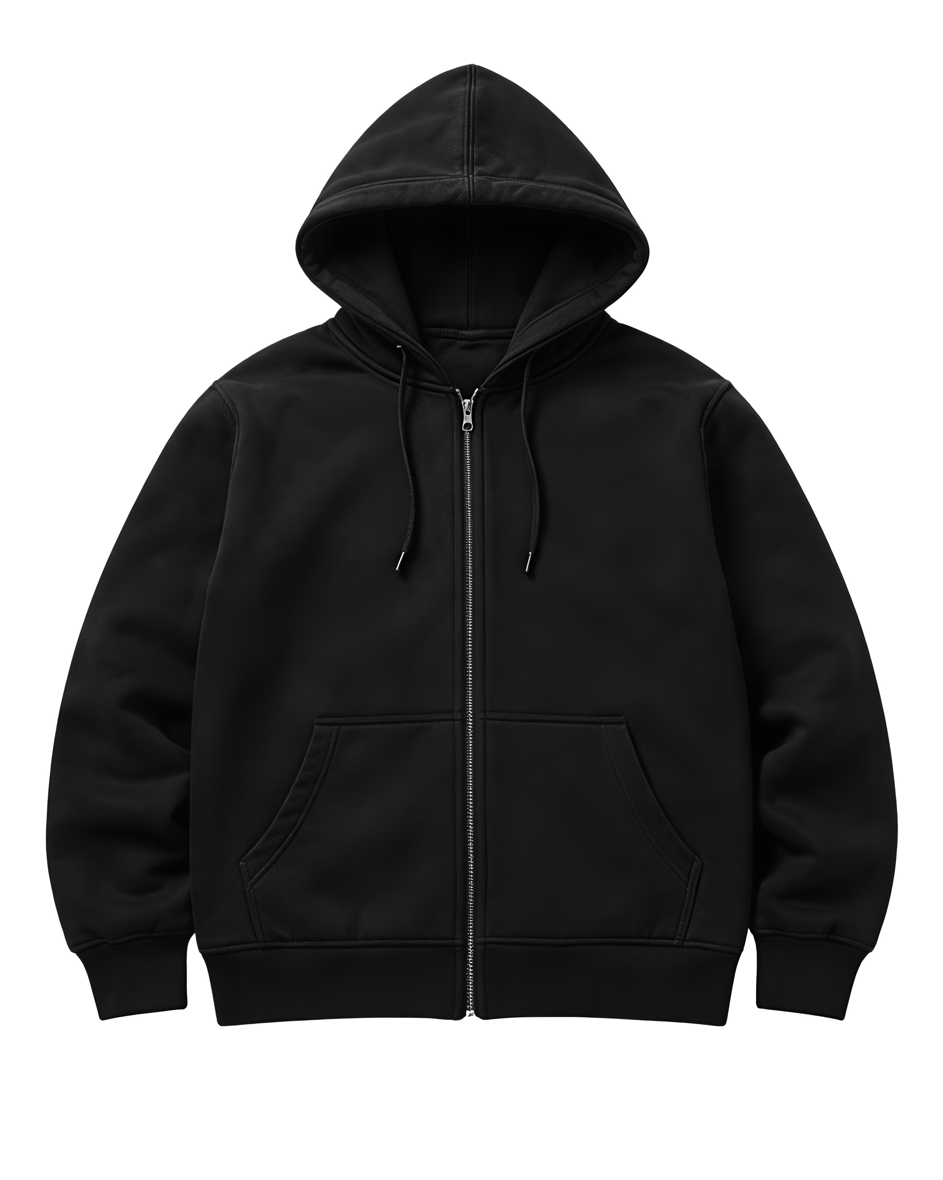 SOLN Black Zip Up